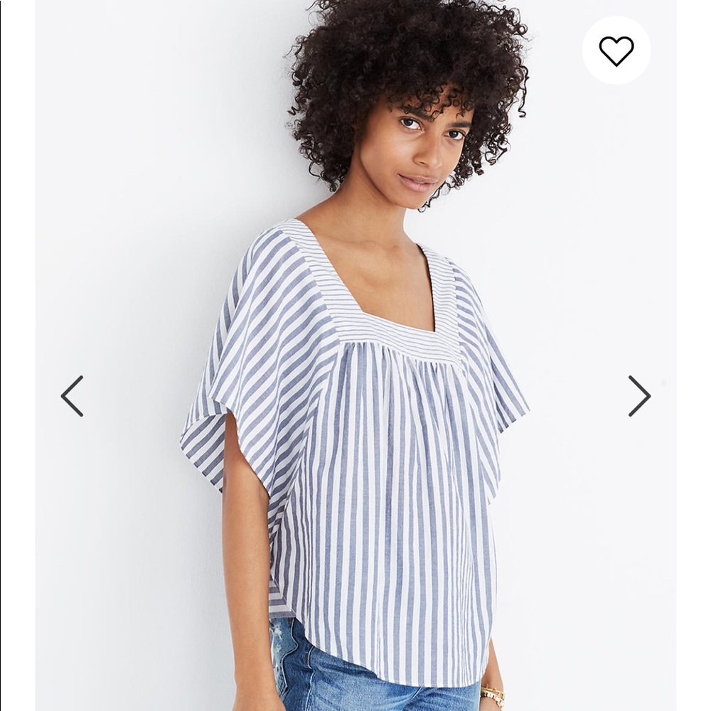 Madewell Butterfly Top stripe play